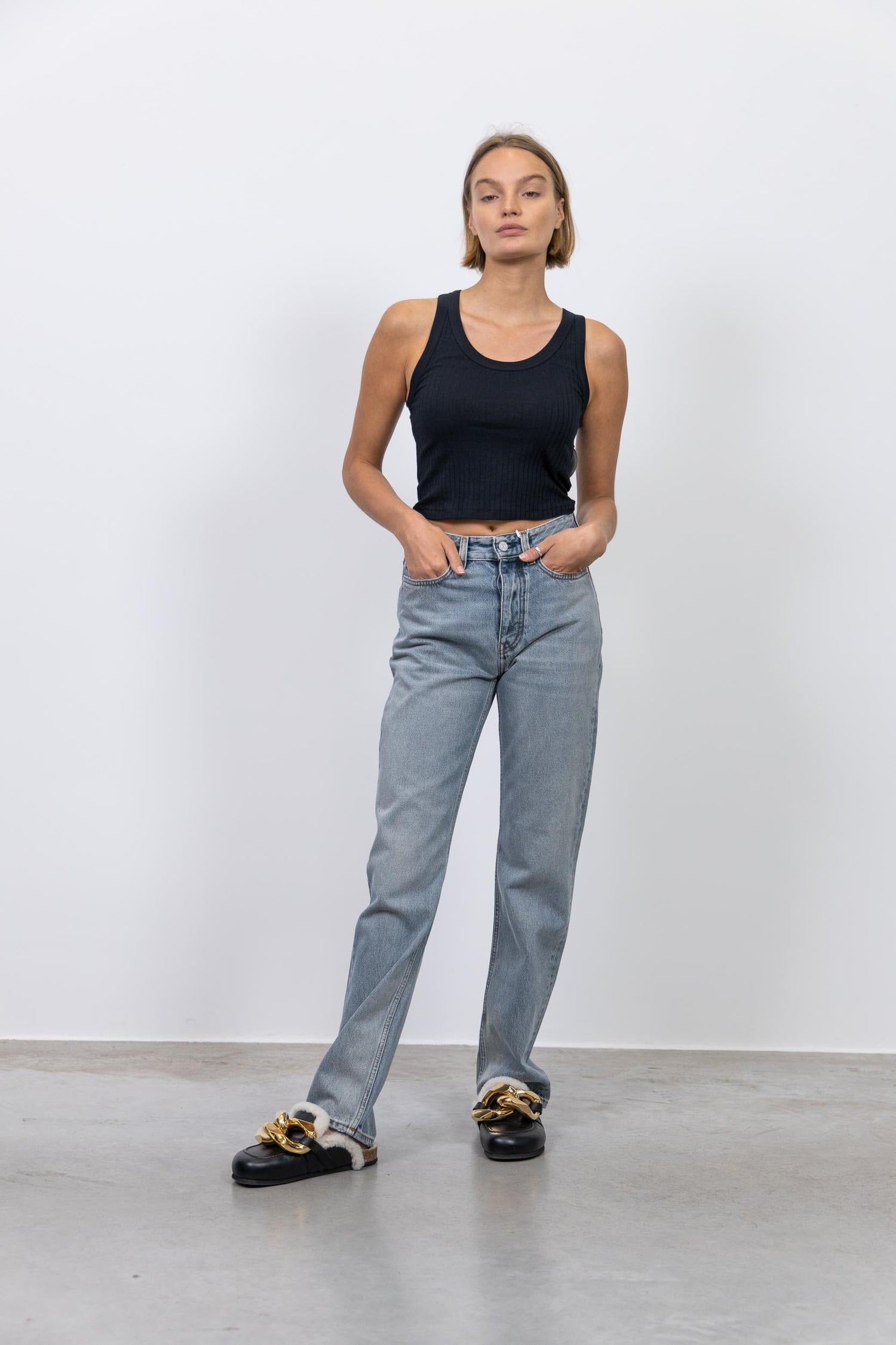 Vintage Wash Mom Fit Jeans – Bluer
